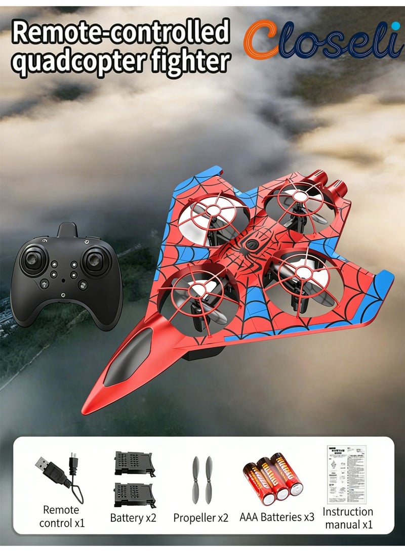 Closeli RC Toy Drone Quadcopter with Remote Control, 2 Batteries, 360° Flips, Smart Altitude Hold, One-Key Takeoff Landing, LED Lights, Rechargeable, Long Flight Time, 3 Speed Modes, Circle Fly, Beginner Friendly, Gift Use - Image 1