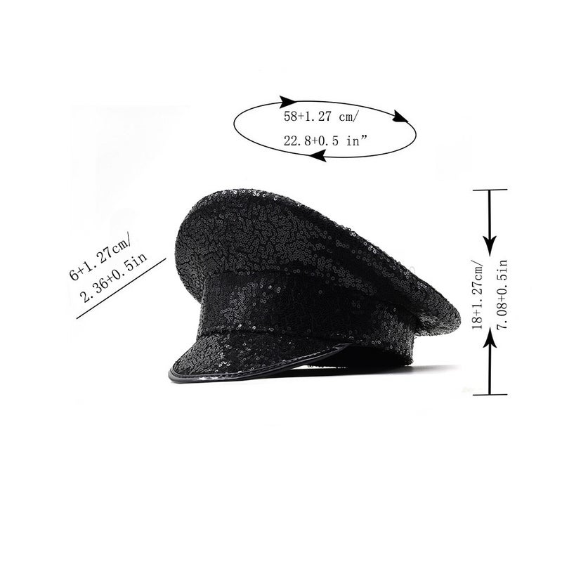 Sequins Baseball Cap Women Letter Silver Glitter Punk Hat - Image 2
