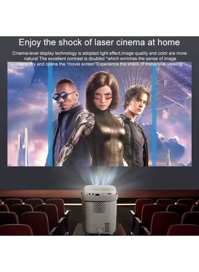 Umiio Umiio A007 Portable Smart Intelligence Projector Full HD 1080P, Android Video Projector with 5G WiFi & Bluetooth, Compatible With iOS Android HuaweiCast Suitable for Outdoor Meeting and Home Theater Black  - Image 5