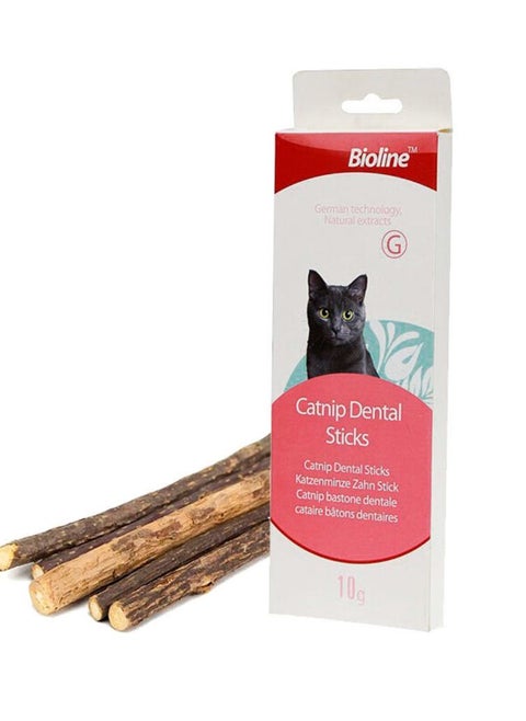 Bioline Catnip Dental Sticks For Cats 10g