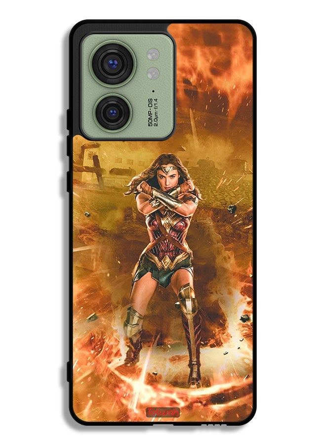 Tolwak Motorola Edge 40 Protective Case Cover Wonder Women - Image 1