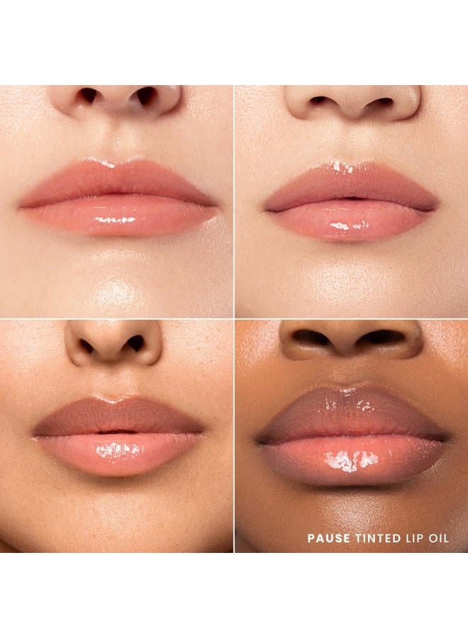 Karuna Skin - Tinted Lip Oil, Soothing & Moisturizing Lip Products with Peptides, Antioxidants, Hydrating Flattering Vegan Lip Tint, Pause, 4.8 mL/0.19 fl. oz - Image 3