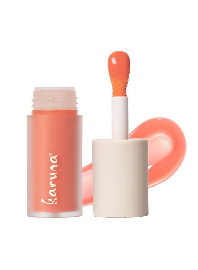 Karuna Skin - Tinted Lip Oil, Soothing & Moisturizing Lip Products with Peptides, Antioxidants, Hydrating Flattering Vegan Lip Tint, Pause, 4.8 mL/0.19 fl. oz - Image 1