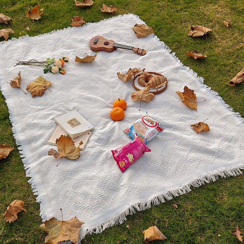 T-Plaid Picnic Mat Waterproof Outdoor Camping Blanket Beach Mat - Image 2