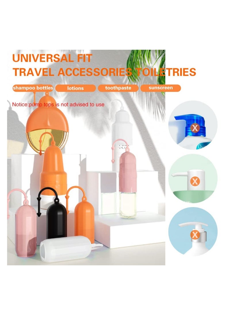 SYOSI - 8 Pcs Elastic Sleeves for Leak Proofing Travel leak locks toiletry skins Silicone Sleeves for Most Travel Sized Toiletries travel accessories for women - Image 1