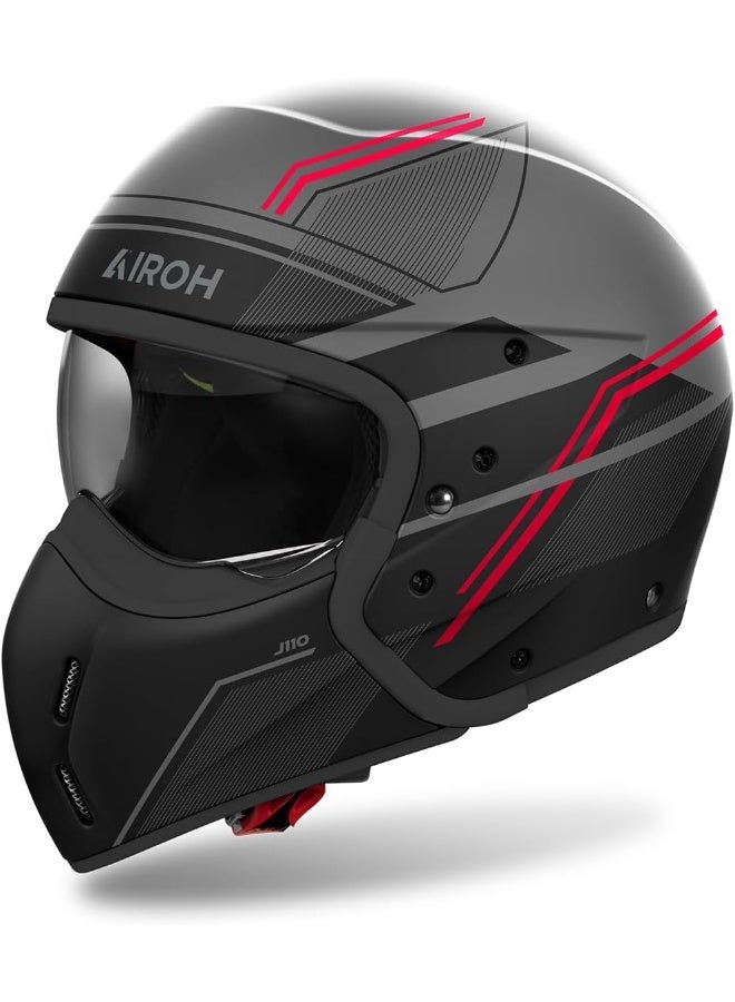 AIROH J 110 Slim Red Matte L - Image 2