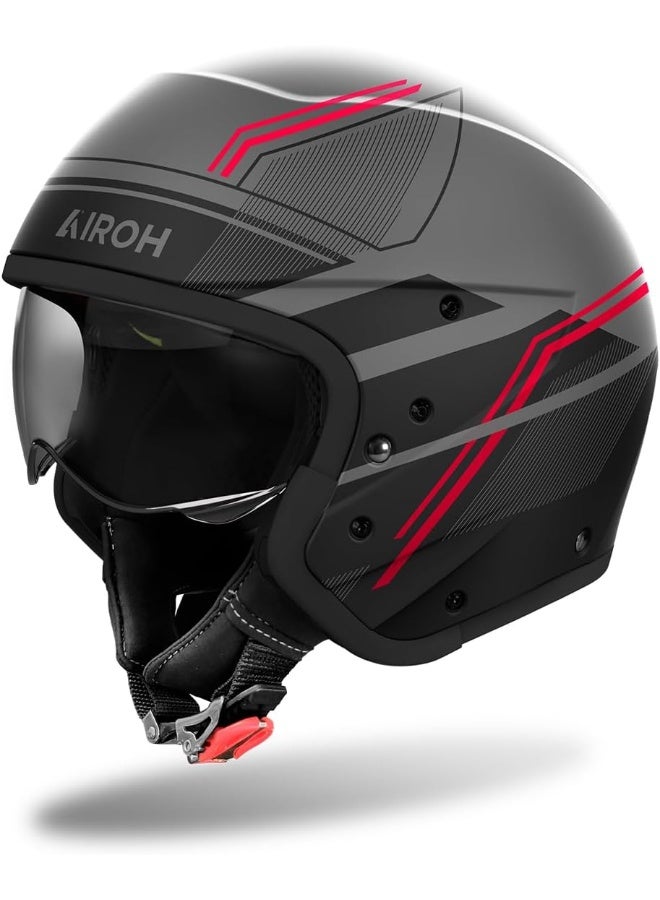 AIROH J 110 Slim Red Matte L - Image 1