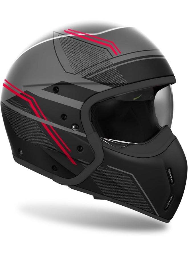 AIROH J 110 Slim Red Matte L - Image 3