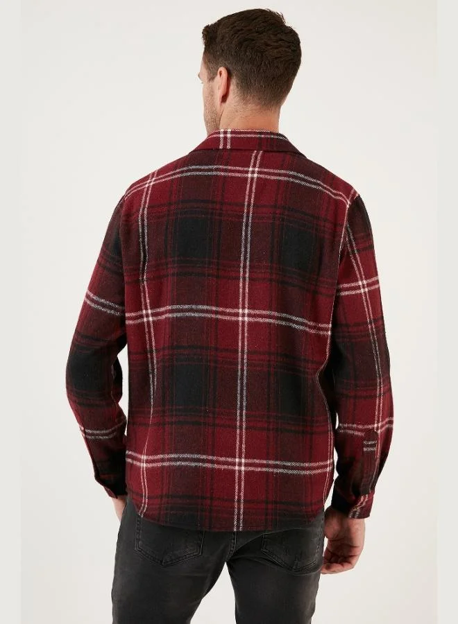 Buratti  Buratti Plaid Long Sleeve Slim Fit Winter Shirt Men's SHIRT CF21W112844 for Men | Best Price UAE