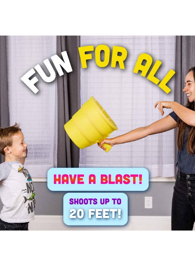 Squirrel Products Airzooka Air Blaster- Blows 'Em Away - Air Toy for Adults and Children Ages 6 and Older - Blue - Image 3