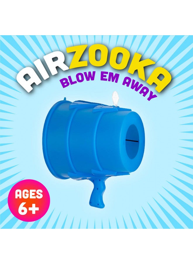 Squirrel Products Airzooka Air Blaster- Blows 'Em Away - Air Toy for Adults and Children Ages 6 and Older - Blue - Image 1