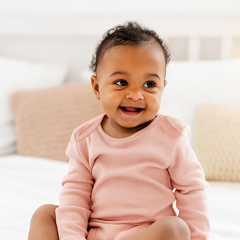 Butterblu Blake 10-Pack Long Sleeve Bodysuitsâ€‹ 100% Organic Cotton Baby Boy & Girls, Sunset Haze Rainbow, 18 Months - Image 3
