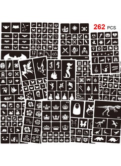 Konsait 262pcs Temporary Tattoos Stencils for Kids, Reusable Face and Body Paint Stencils Kit, Girl Boy Glitter Tattoos Stencils for Kids School Show Birthdays Halloween Christmas Party Favor Supplies - pzsku/Z8AFCE3095D5BF526D74CZ/45/_/1728373552/bbd04115-b554-456f-b650-8c0676292db9