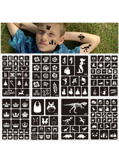 Konsait 262pcs Temporary Tattoos Stencils for Kids, Reusable Face and Body Paint Stencils Kit, Girl Boy Glitter Tattoos Stencils for Kids School Show Birthdays Halloween Christmas Party Favor Supplies - pzsku/Z8AFCE3095D5BF526D74CZ/45/_/1728373554/4b5ef28c-37a8-4a4f-a6b9-3301d5a0d22e