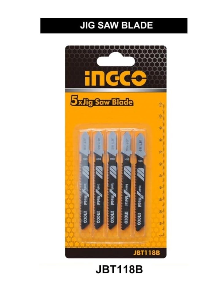 إنجكو مجموعة شفرات منشار أركت لقطع المعادن من INGCO - 5 قطع - JBT118B - Image 2
