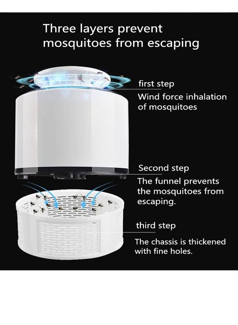 Electric Mosquito Killer 365 lamp USB Electronics anti mosquito Trap LED Night Light Lamp Bug insect killer Lights Pest Repelled Mosquitoes Inhaler Bug Trap (White) - Image 5