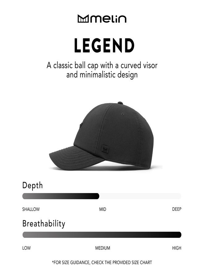 melin Legend Americana Hydro, Navy/White, Men's Performance Dad Hat, Relaxed Fit, Water-Resistant Baseball Cap for Men & Women, Golf & Workout Hat, Medium-Large - Image 4