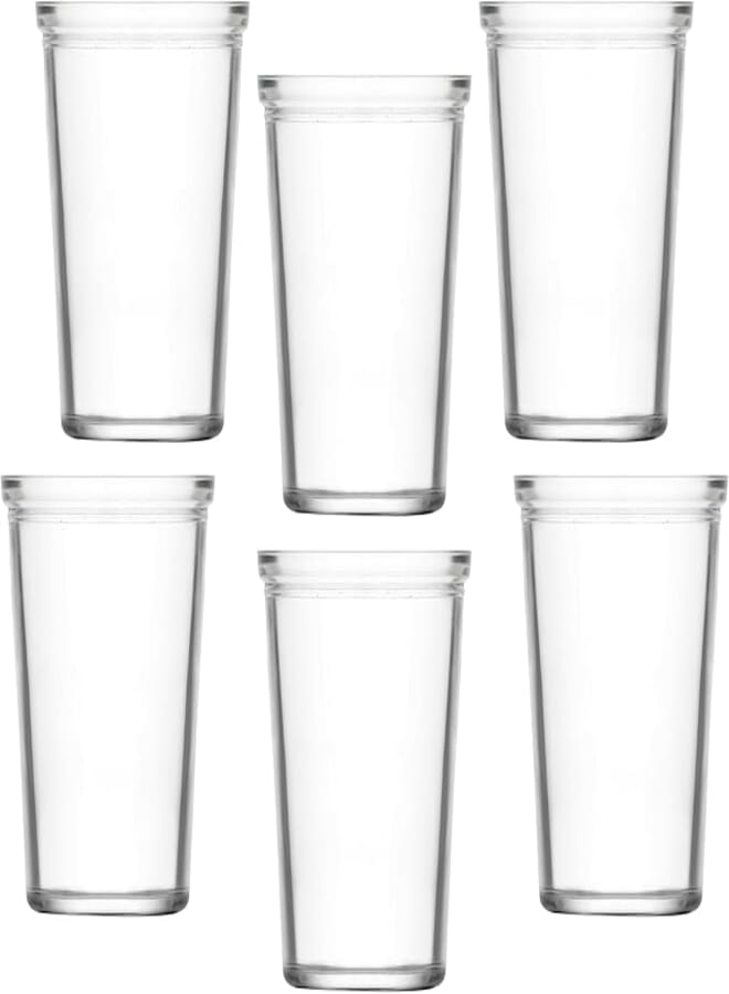 LAV NATURA Glass / 200 cc - 6.75 Oz / 6 Pcs/Elegant design, Trusted Brand, Attractive shape