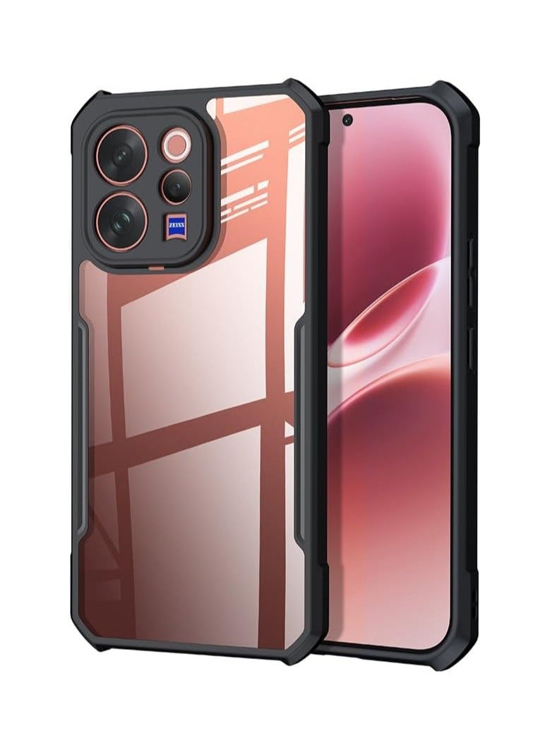 عام حافظة شفافة واقية متوافقة مع Vivo V70 Elite [حماية بالوسائد الهوائية]، حافظة واقية شفافة مع حماية لعدسة الكاميرا، غطاء خلفي واقٍ مضاد للصدمات من PC+TPU مناسب لجهاز Vivo V70 Elite. - Image 1