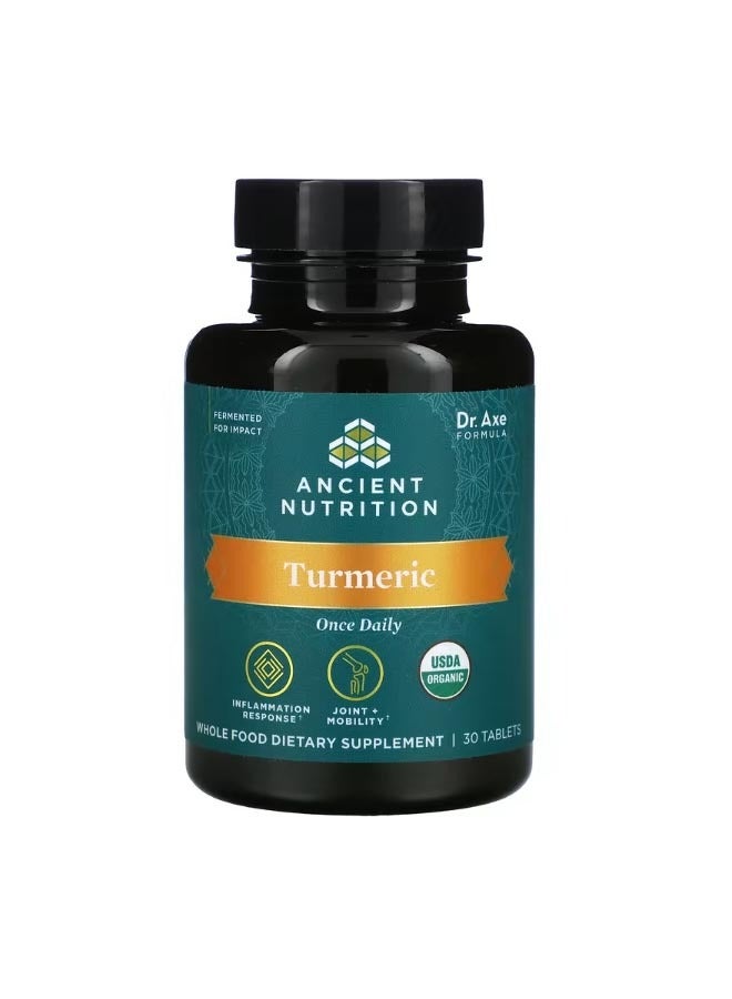 Ancient Nutrition Turmeric Once Daily 30 Tablets - Image 1