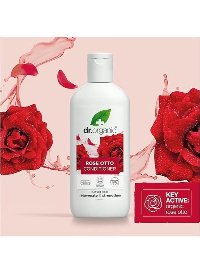 dr.organic Rose Otto Conditioner Rejuvenate & Strengthen 265 ML - Image 5