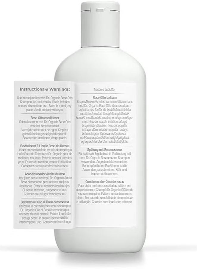 dr.organic Rose Otto Conditioner Rejuvenate & Strengthen 265 ML - Image 4