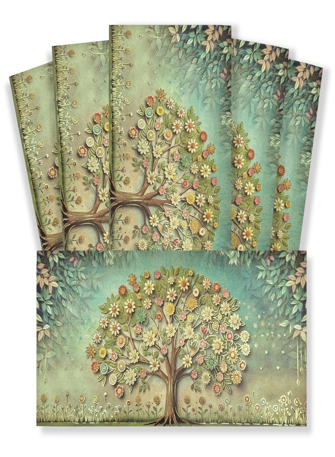 Fonsie cash shagun fancy design envelopes pack of 10 for gifting money on wedding gift, baby shower gift, shagun, family gatherings(3D Tree) - Image 1
