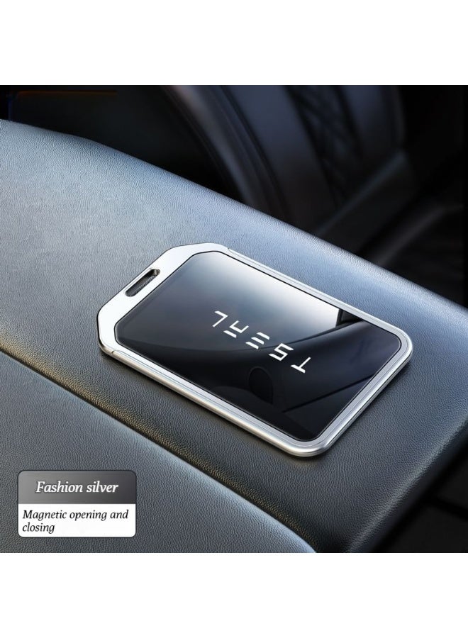 Tesla Suitable for Tesla card keys, model 3_Y_S_X updated version car metal protective cover, high-end car key protective cover - Image 1