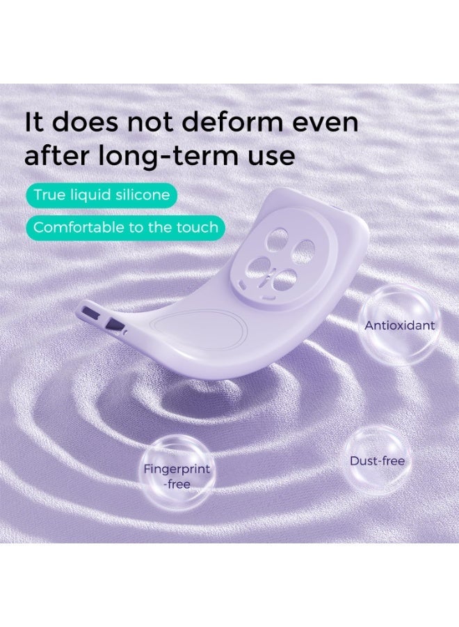 general Case Compatible with Honor Magic 8 Pro 5G, [Compatible with Mag-Safe], Slim Thin Liquid Silicone Soft Rubber Gel, Full Camera Protection, Pure Color Bumper Simple Cover - Image 4