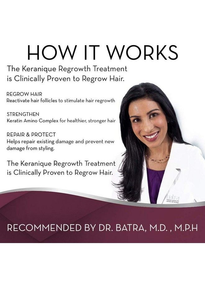 Keranique Minoxidil Hair Regrowth Tonic Treatment With Dropper 2% Minoxidil Regrow Thicker Looking Hair Helps Revitalize Hair Follicles 2 Fl. Oz 30 Day Supply  - Image 4