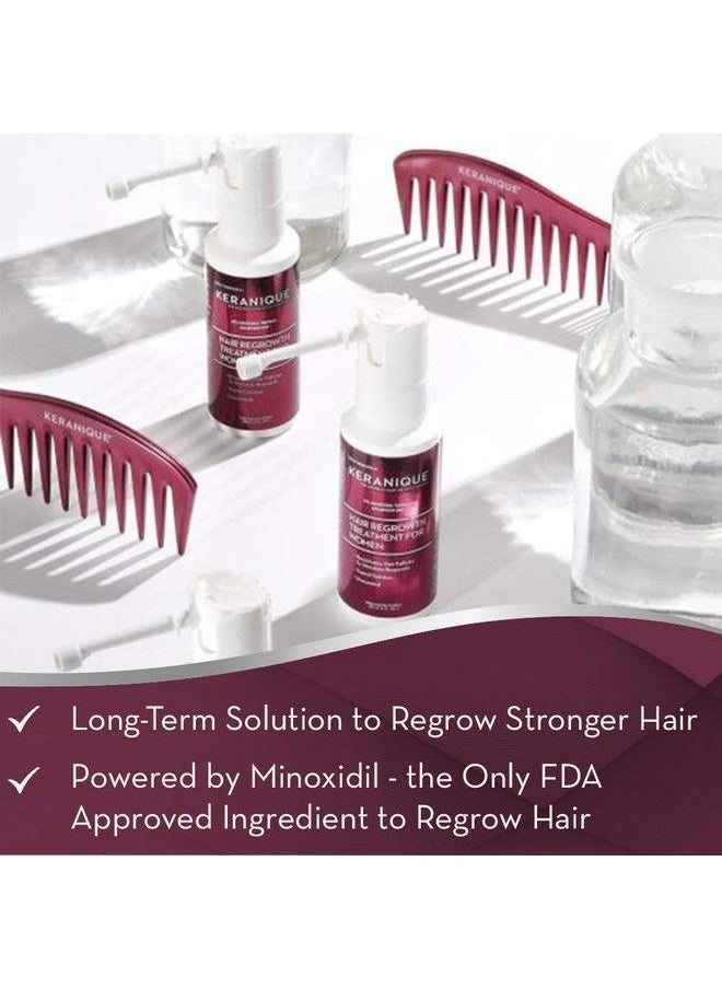 Keranique Minoxidil Hair Regrowth Tonic Treatment With Dropper 2% Minoxidil Regrow Thicker Looking Hair Helps Revitalize Hair Follicles 2 Fl. Oz 30 Day Supply  - Image 2