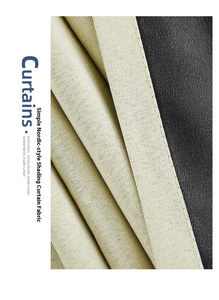 Bluejw - 2-Piece Blackout Outdoor Curtains Beige - Image 1