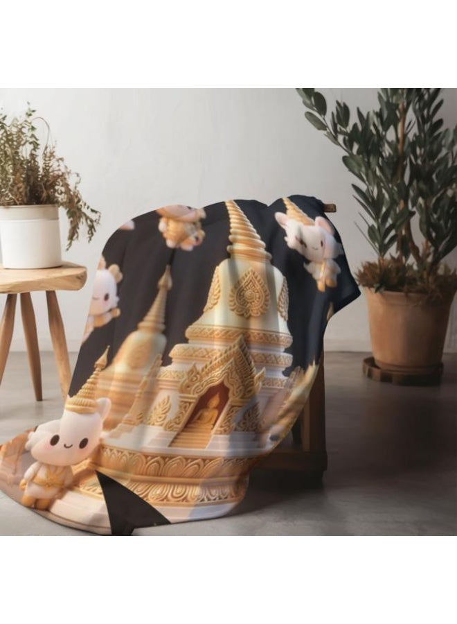 general Baby and children's cartoon flannel thin blanket (warm and comfortable, suitable for sleep, game use) 70cm*100cm - Image 5
