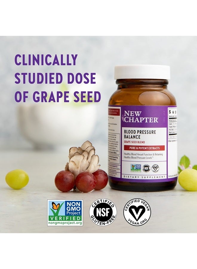 New Chapter Blood Pressure Supplement Take Care with Organic, Vegan Grapeseed + Black Currant + Non-GMO Ingredients, 30 Count - Image 4