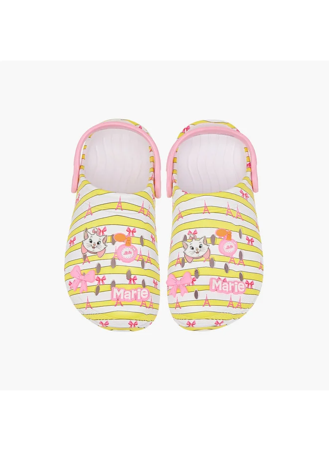 ديزني Girls Marie Accent Slip-On Clogs