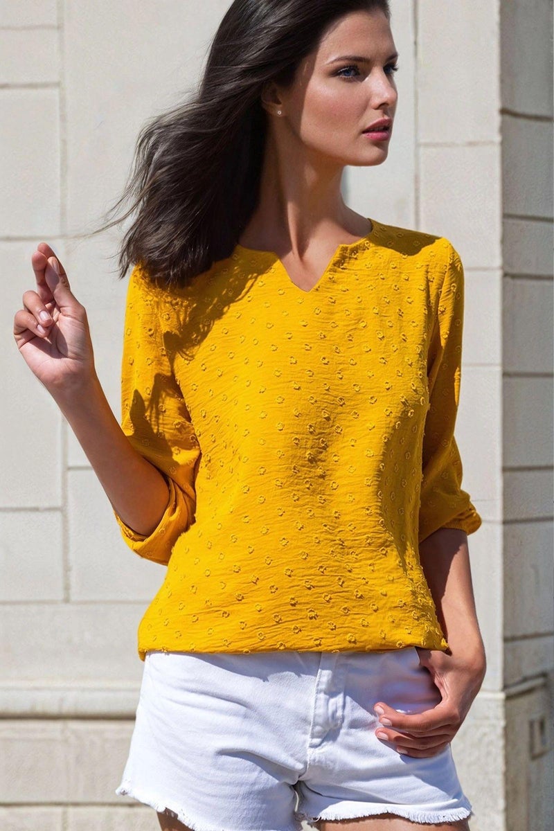 Weshaya Blouse Women Mustard - Image 1