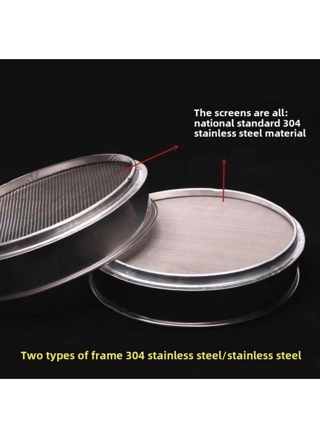 Generic - Flour Sieve Soymilk Sieve Sieve Sieve Sieve Sieve Sieve Sieve Sieve Sieve Sieve Sieve Sieve Sieve Sieve Sieve Sieve Sieve Sieve Sieve Sieve Sieve Sieve Ultra-fine Filter Screen Sieve Corn Flour Sieve Cat Litter Dust Sieve Other-Specification:12 Mesh (round Rice Sieve, Ground Tea Leaves)-Colour:Diameter 25cm (overall 304 Stainless Steel) - Image 1