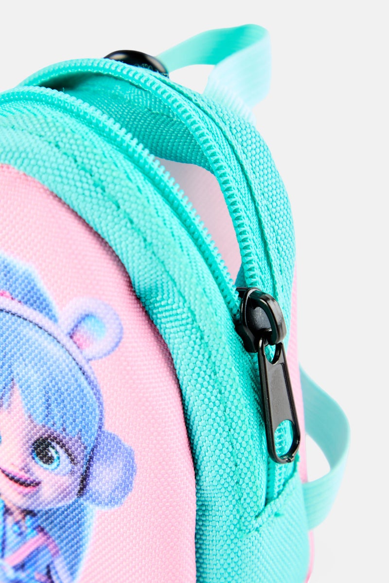 CRY BABIES Women Graphic Print Mini Backpack Key Chain, Multicolor - Image 3