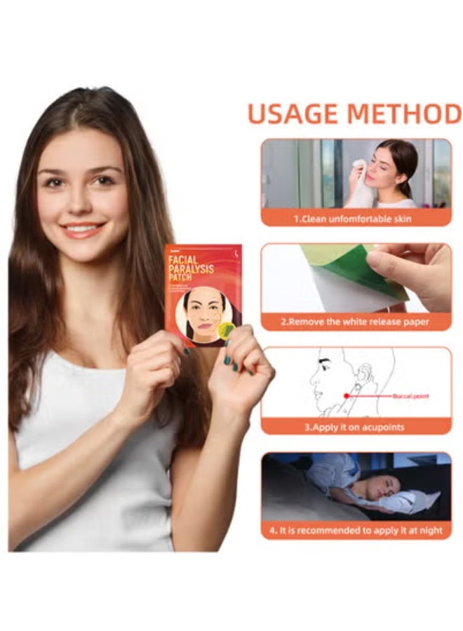 Sumifun Facial Paralysis Lifting Patch, Acupoint Massage, Facial Stiffness, Remove Blocking, 1 Pack 6 Patches 2 Pack - Image 4