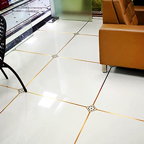 Sajag Tile Stickers for Flooring Tiles Gap Tape Waterproof Waterproof Gap Sealing TapeFilling StickerSelfAdhesive CeramicMarble Wall Floor Decor Tape 05 cm 50 Meter Golden 3 - Image 4