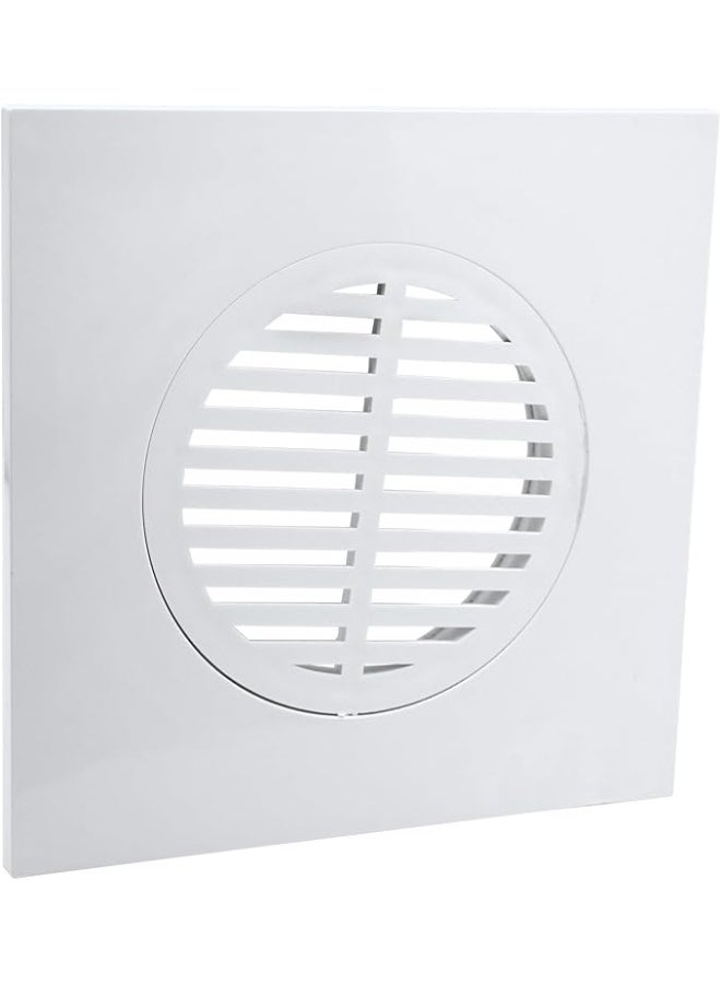 درافل غطاء تصريف أرضي بلاستيكي من دورافيل، مقاس 15×15 سم، شبكة تصريف مربعة الشكل للدش بنمط دائري في المنتصف، شبكة تصريف للحمام، أبيض - Image 4