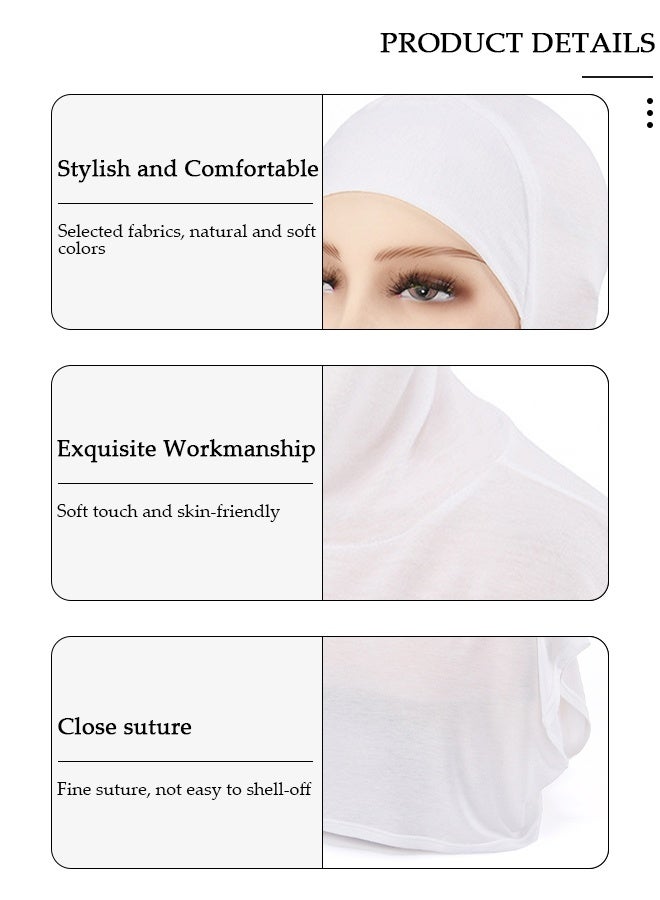 DUNISO Breathable Headscarf Bonnet Shawl  Summer Hat Headscarf Cap For Women  Long Turban Headscarf Wrap Headwear - Image 3