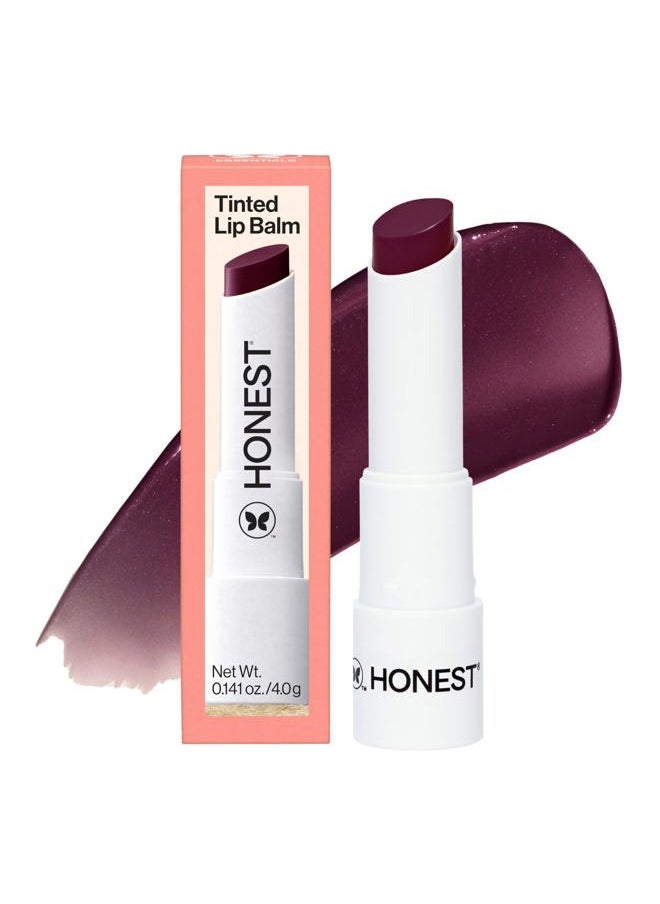 Honest Beauty - Moisturizing Vegan Tinted Lip Balm | Antioxidant-rich Acai Extracts + Avocado Oil | Paraben Free + Cruelty Free | Plum Drop - Image 1