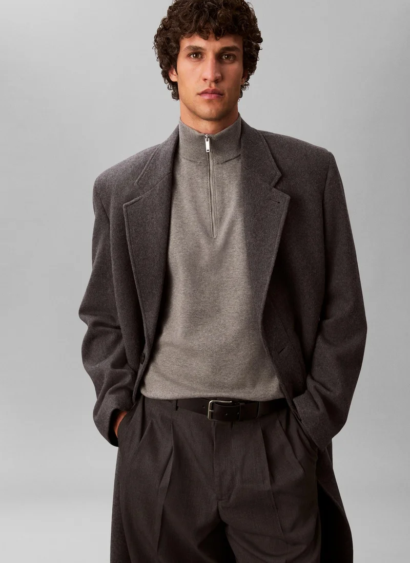 CALVIN KLEIN LS SUPIMA QZ SWEATER 14 GG