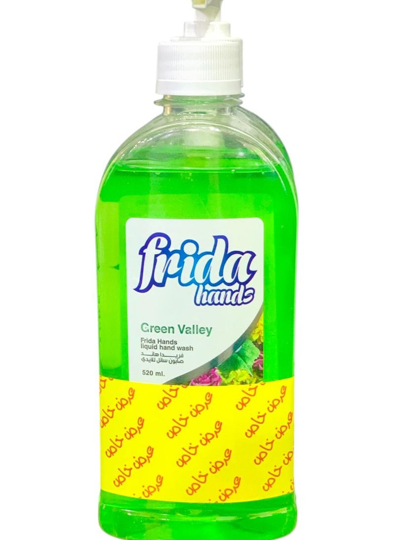 فريدا غسول اليدين السائل جرين فالي 1+1 520 مل - Image 1
