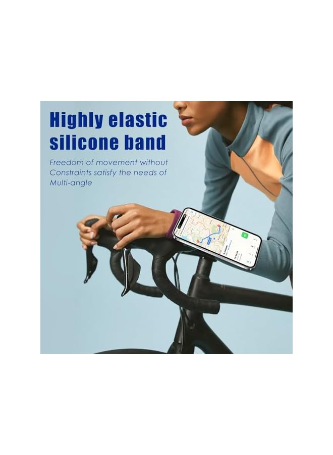 Green Tiger Running Phone Holder for iphone, 360° Rotatable Magnetic Wrist Phone Holder, Armband Cell Phone Holders, Magnetic Phone Holders, Compatible with mag-safe iPhone 15 14 13 12 Pro Max Plus Mini - Image 3