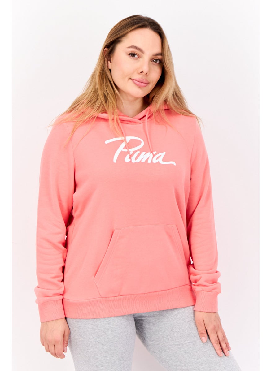 PUMA Women Regular Fit Long Sleeves Outdoor Hoodie, Coral  - Image 1
