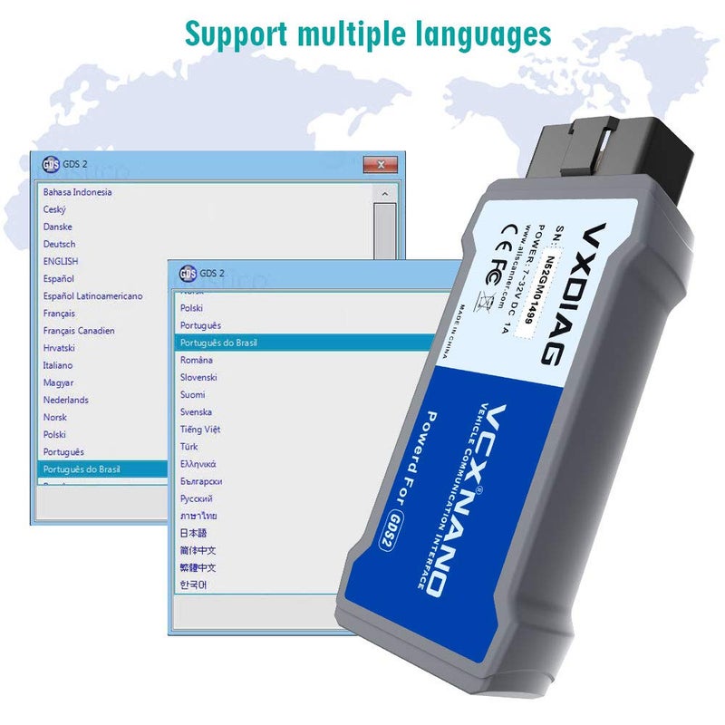Vxdiag Vcx Nano Gds2 And Tech2Win Diagnostic Tool Compatible For Gm/Opel With Global Diagnostic Programming System Gds & Gds2 Blue - Image 3