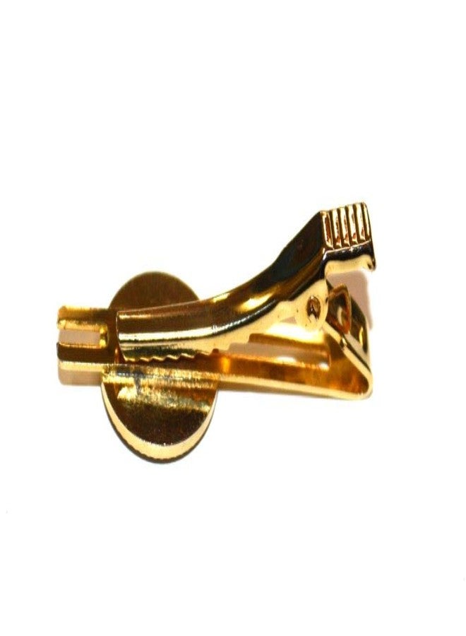 Pilot18 CAPTAIN round gold plated tieclip for aviation people - Image 2