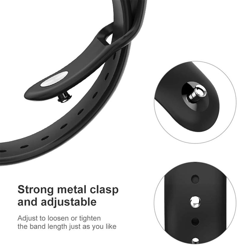 Silicone Watch Band For Samsung Galaxy Watch 4 40mm 44mm 42mm 46mm Classic Black - Image 5